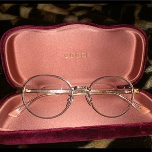 Gold Gucci Glasses